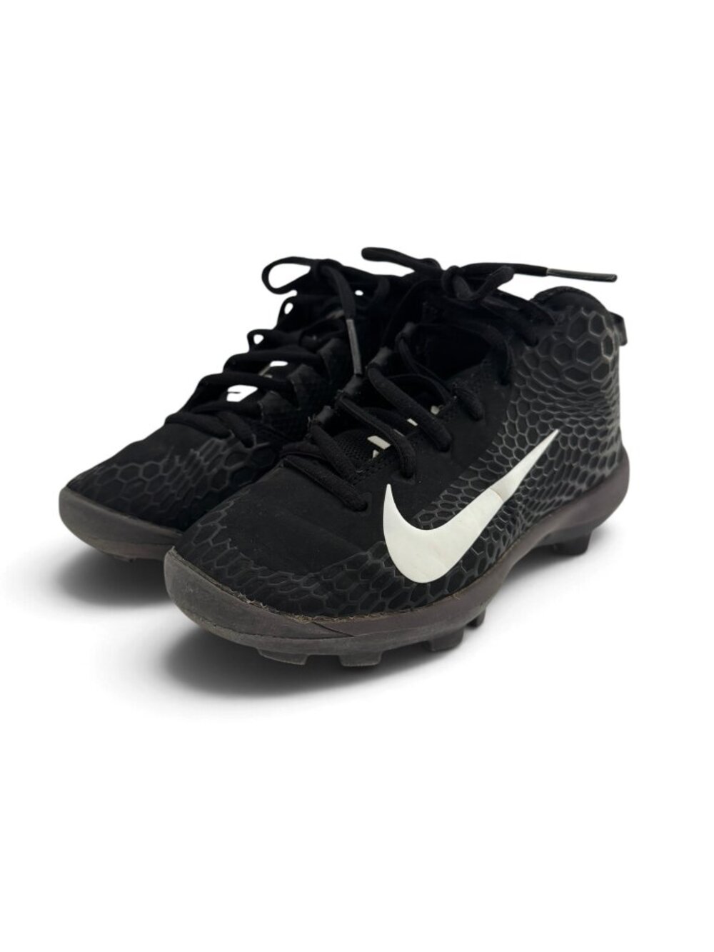 Nike Force Trout 5 Pro Baseball Cleats 'Black White' Size Youth 1.5